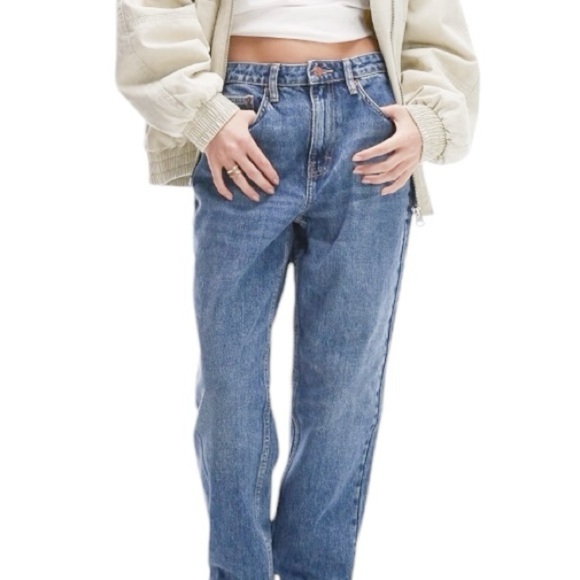NWT TOPSHOP MOM JEANS! 32 30 - Picture 1 of 9